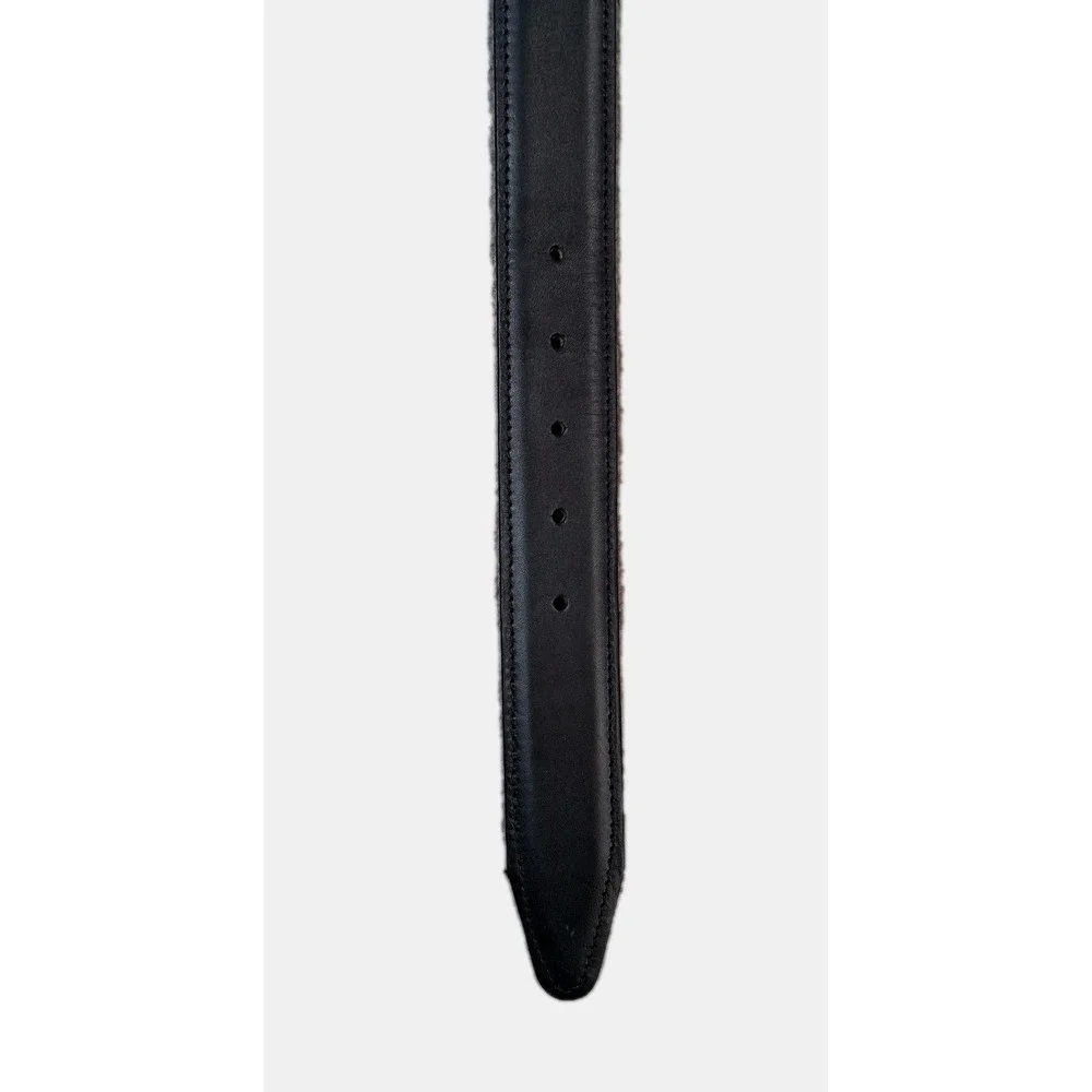 Allen Edmonds Mens Black Wide Dress Belt 39501 Italian Calfskin Size 52 Made USA